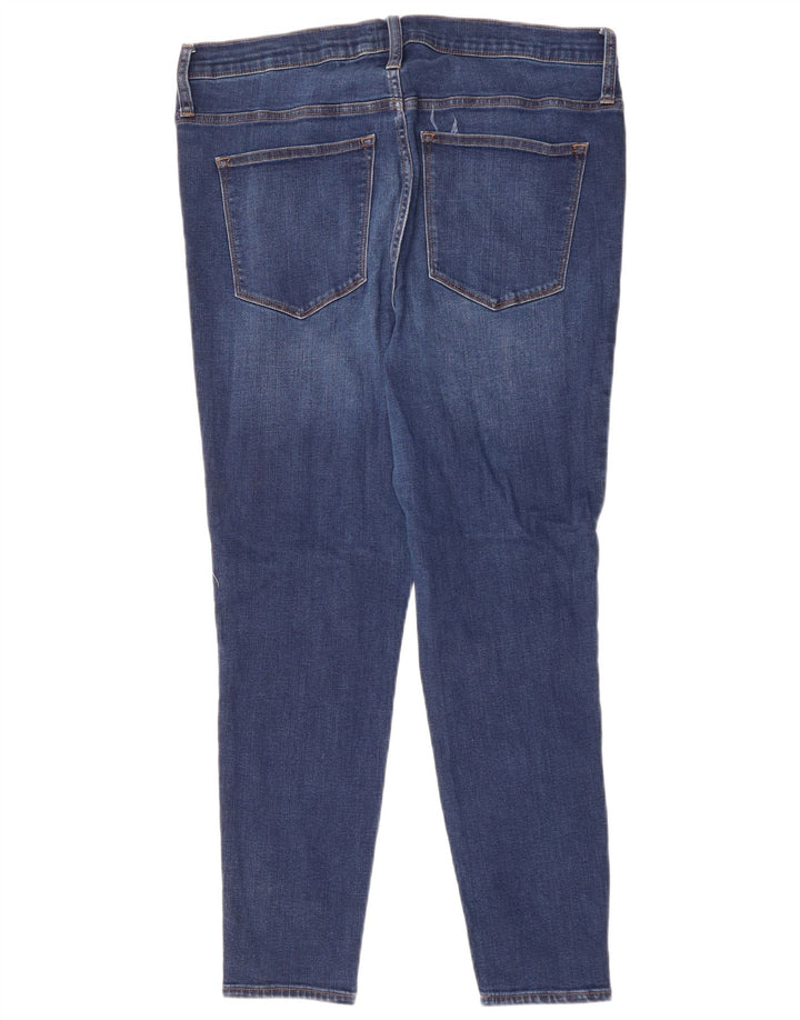 J. CREW Vaqueros pitillo de talle alto para mujer W33 L28 Azul