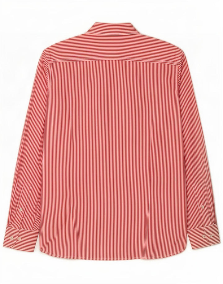 Hackett Hombre Camisa Mediana De Algodón A Rayas Rojas