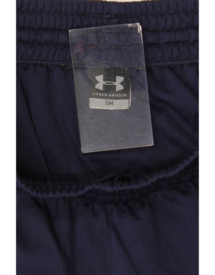 Under Armour Hombre Pantalones cortos deportivos Small Azul marino Colorblock Poliéster