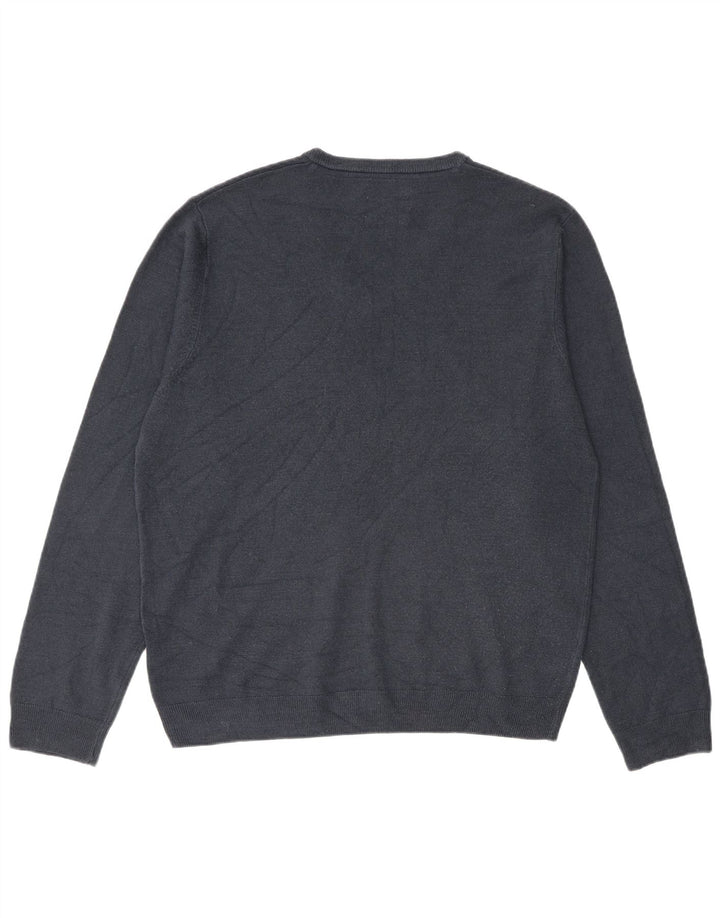 Marks & Spencer Suéter con Cuello en V para Hombre Grande Acrílico Azul Marino