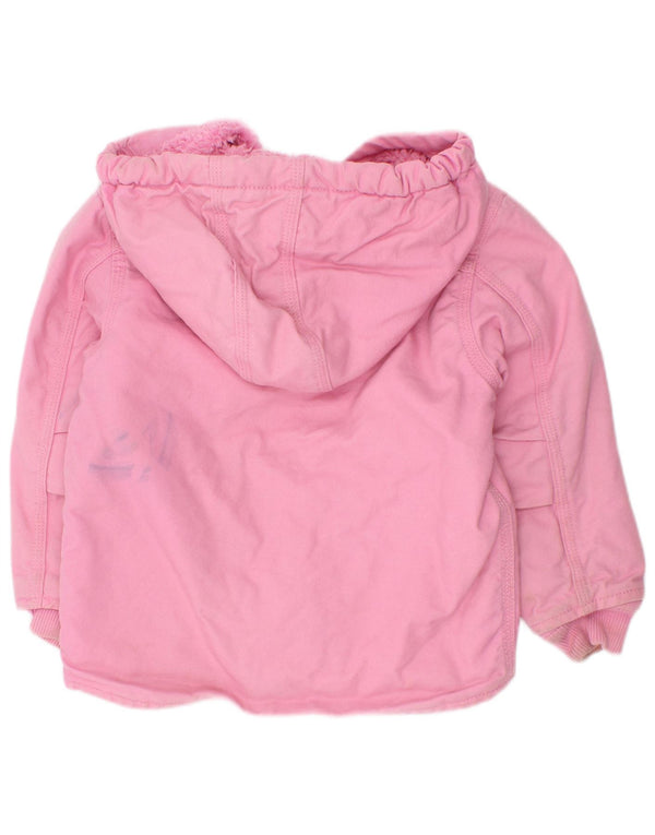 Carhartt Chaqueta Sherpa con capucha para niña 2-3 años Algodón rosa