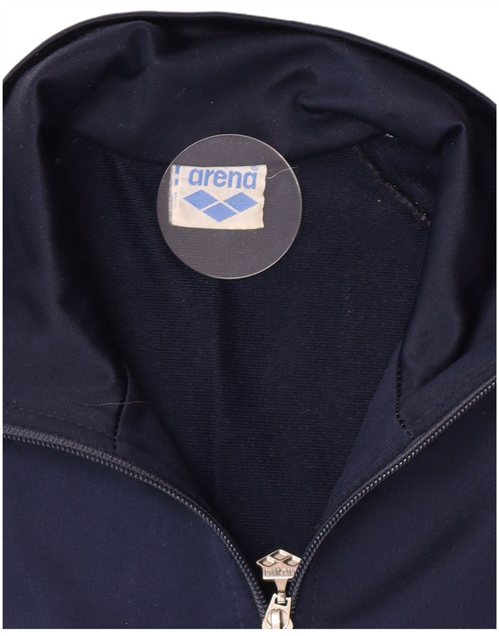 Arena Chaqueta de chándal con gráfico para hombre, talla grande, color azul marino