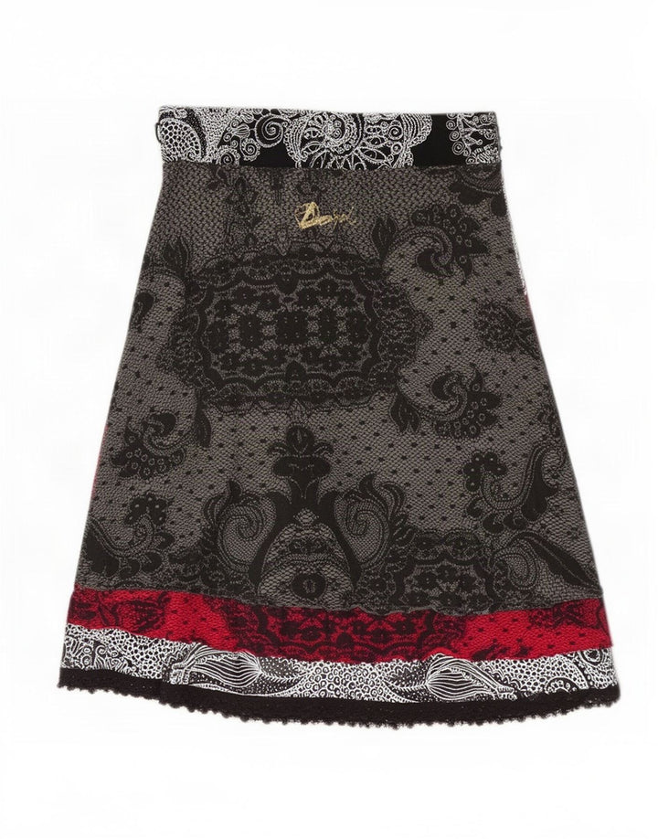 Desigual Falda Acampanada Mediana W28 Paisley Multicolor