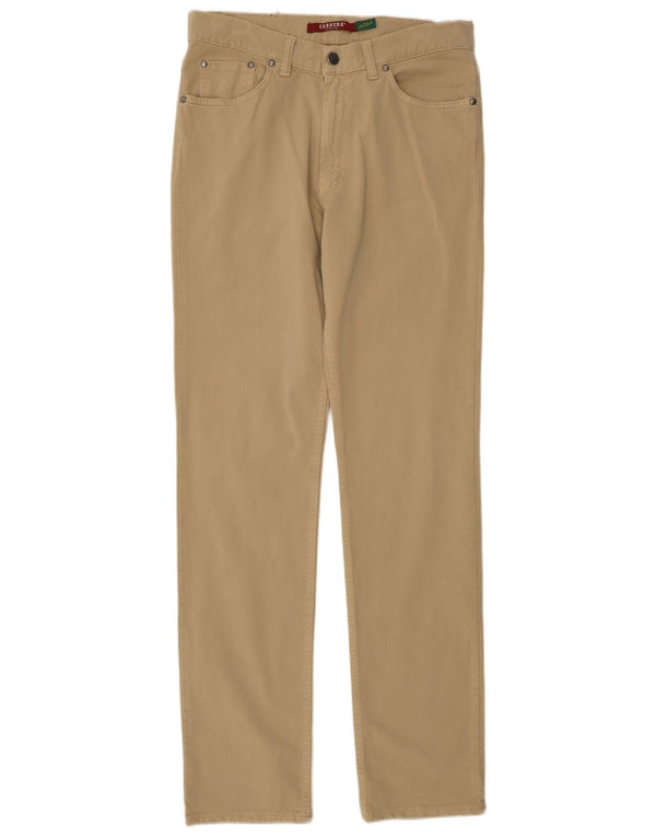 Carrera Mens 700 pantalones casuales rectos IT 48 Medium W33 L33 Algodón beige