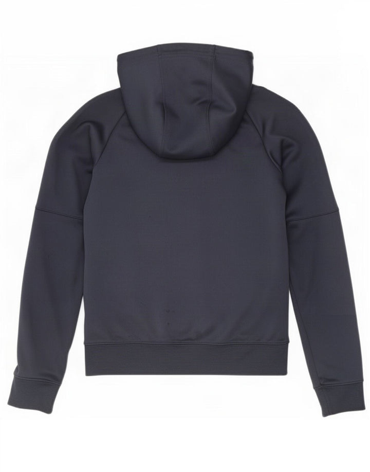 Nike - Sudadera con capucha y cremallera para hombre, talla pequeña, color azul marino, poliéster