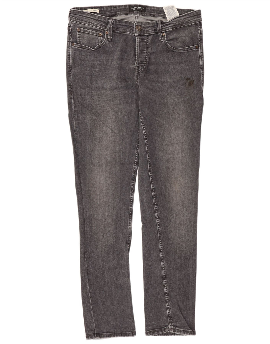 JACK & JONES Vaqueros slim GLENN para hombre W32 L32 Algodón gris