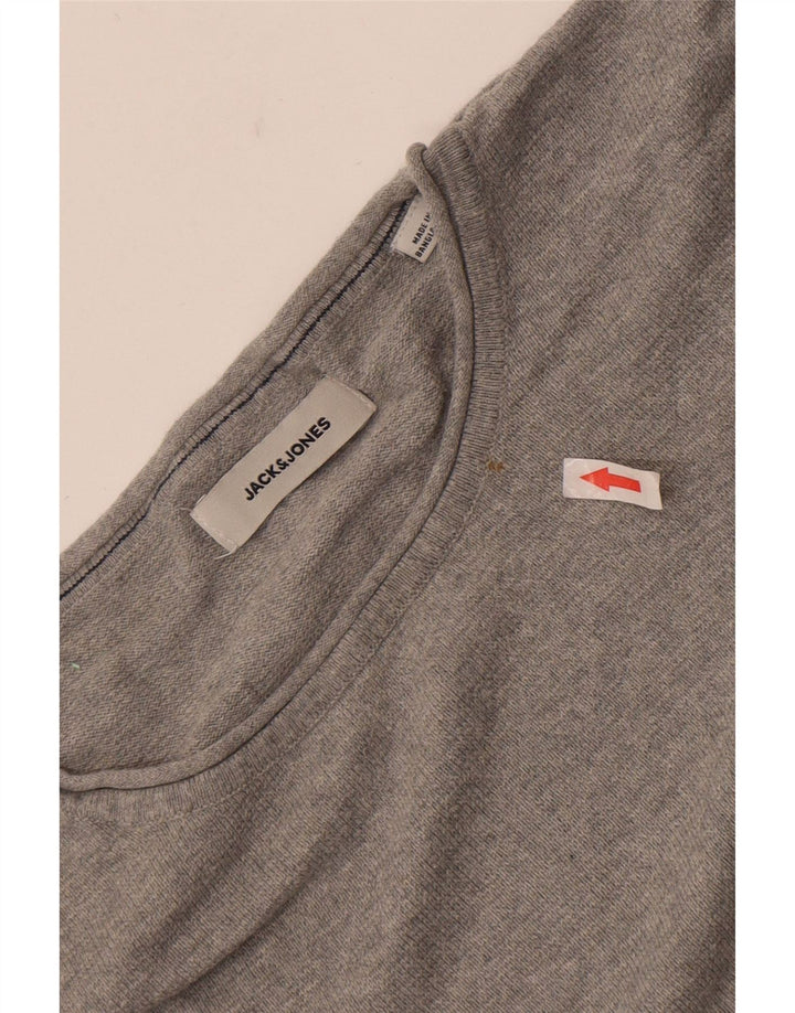 Jack & Jones - Jersey de cuello redondo para hombre, talla 2XL, color gris