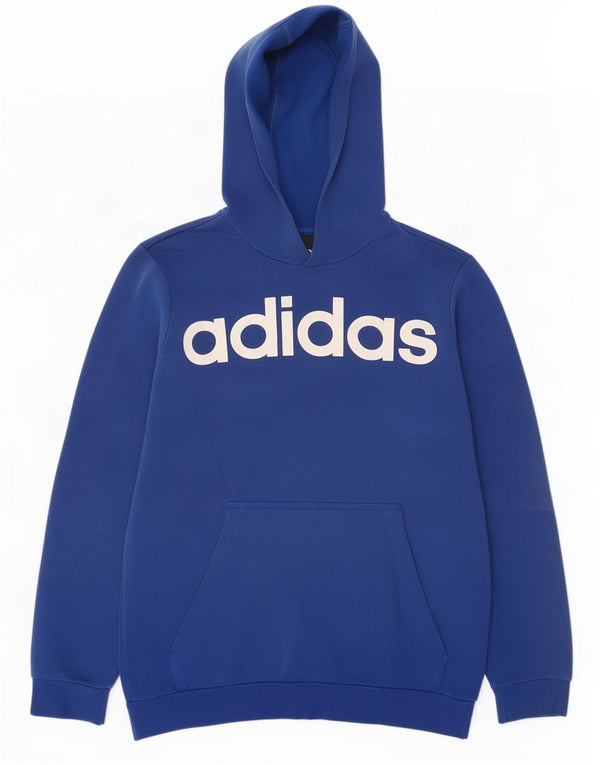 Adidas Hombre Sudadera Con Capucha Graphic Jumper Azul Medio