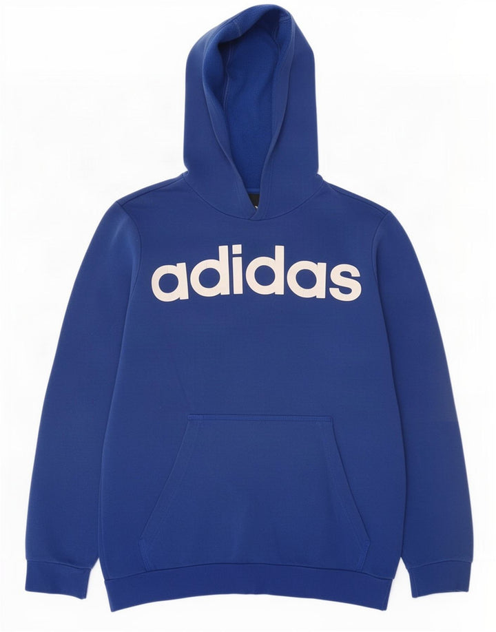 Adidas Hombre Sudadera Con Capucha Graphic Jumper Azul Medio