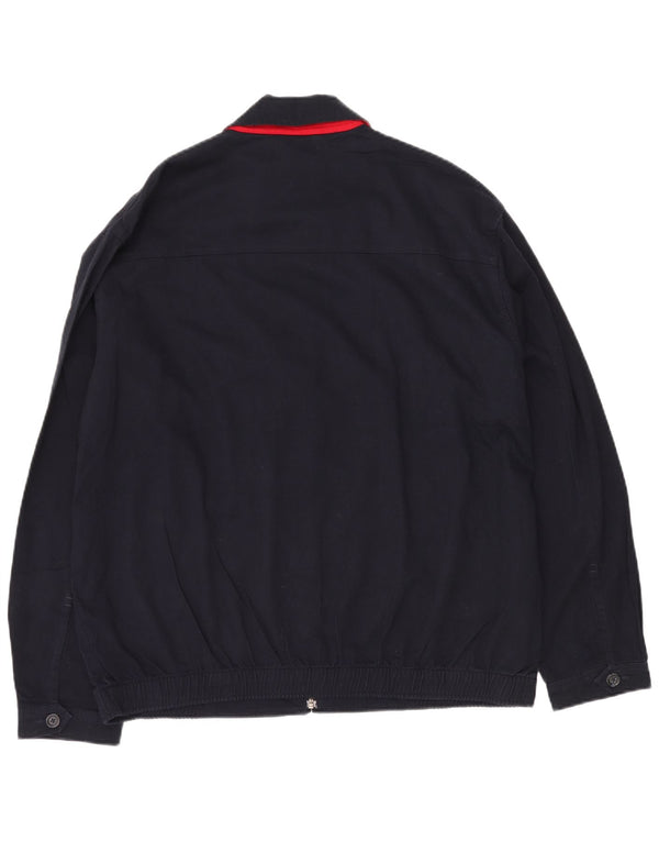Chaps Chaqueta Bomber para Hombre UK 40 Grande Azul Marino Algodón