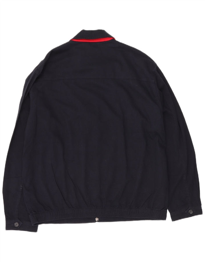 Chaps Chaqueta Bomber para Hombre UK 40 Grande Azul Marino Algodón