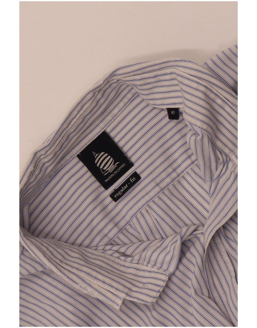 Marina Yachting Camisa Regular Fit Hombre Talla 42 Grande Azul Rayas