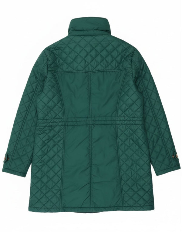 Paco Boutique Abrigo cortavientos acolchado para mujer UK 46 Poliéster verde grande