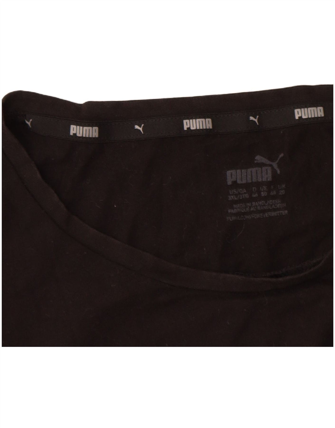 Puma Camiseta gráfica para mujer Top UK 20 2XL Negro
