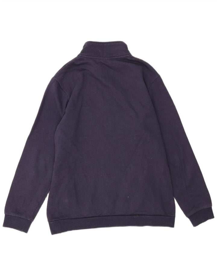 Fila Hombre Graphic Zip Neck Sudadera Jumper Medium Azul Marino Colorblock