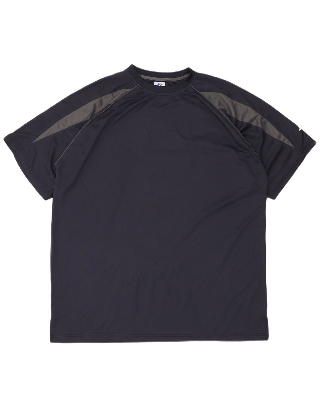 RUSSELL ATHLETIC Camiseta alta para hombre 2XL Azul marino Colorblock Poliéster