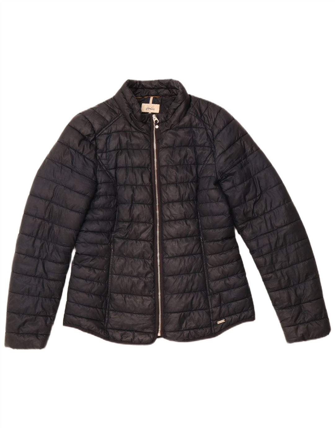 JOULES Chaqueta acolchada para mujer UK 12 Mediana Negro Poliéster