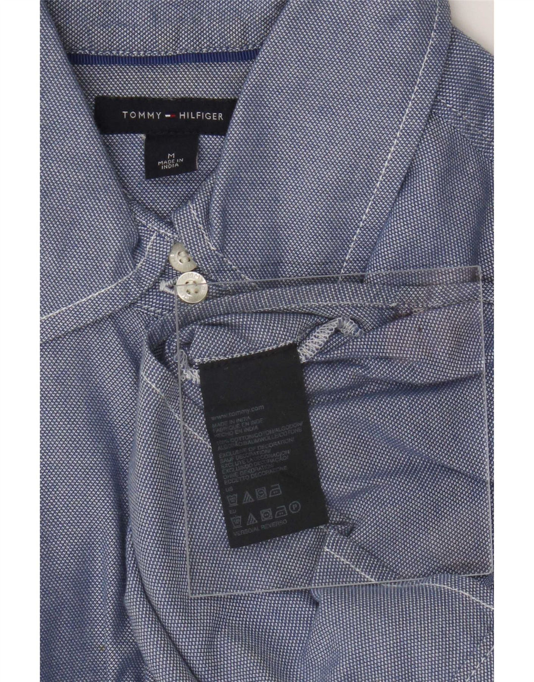 Camisa Tommy Hilfiger para mujer Reino Unido 12 Algodón azul medio