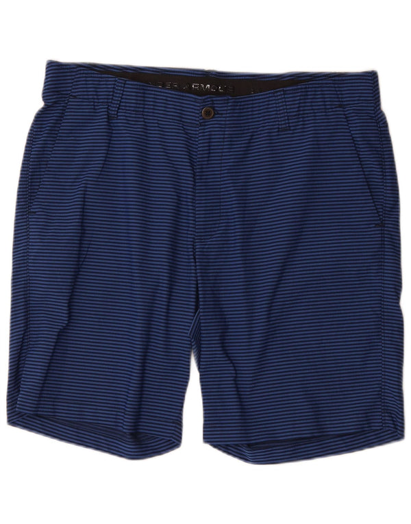 Under Armour Pantalones cortos chinos Heat Gear para hombre W38 XL azul a rayas