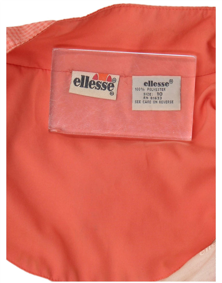 Ellesse Chaqueta Bomber de Gran Tamaño para Mujer US 10 Grande Rosa Gingham Poliéster