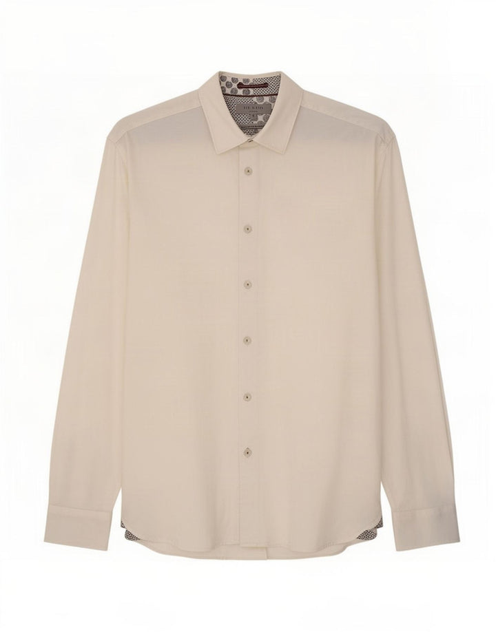 Ted Baker Camisa para hombre Talla 5 XL Algodón blanco