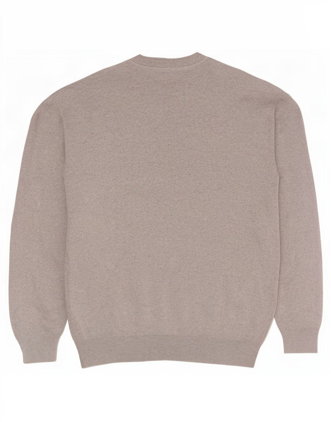 Zara Hombre Jersey De Cuello Redondo Jersey Grande Gris Algodón