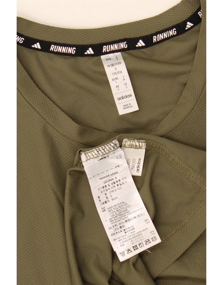 Adidas Hombre Camiseta Top Small Caqui Poliéster