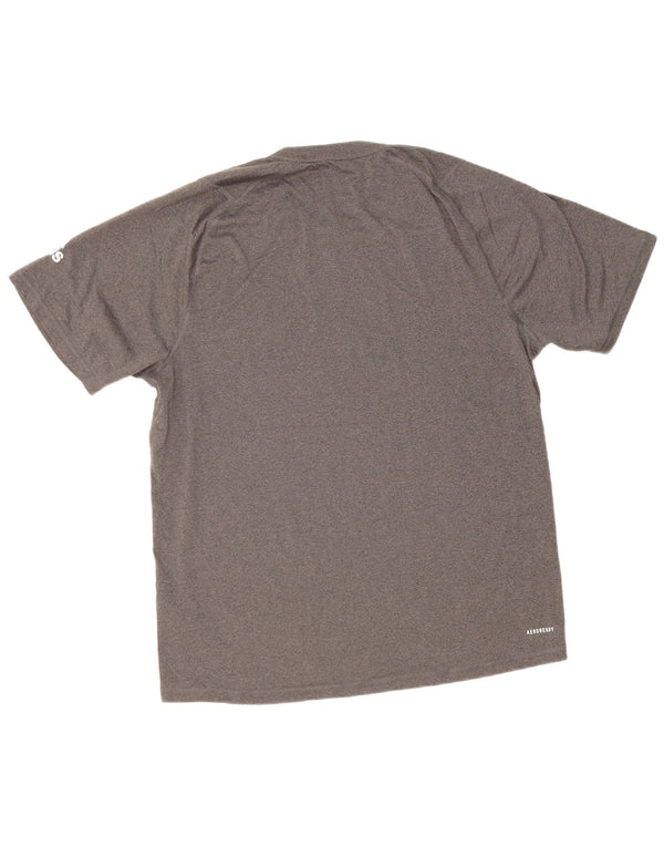 Adidas Hombre Aeroready Camiseta Top Grande Gris Poliéster
