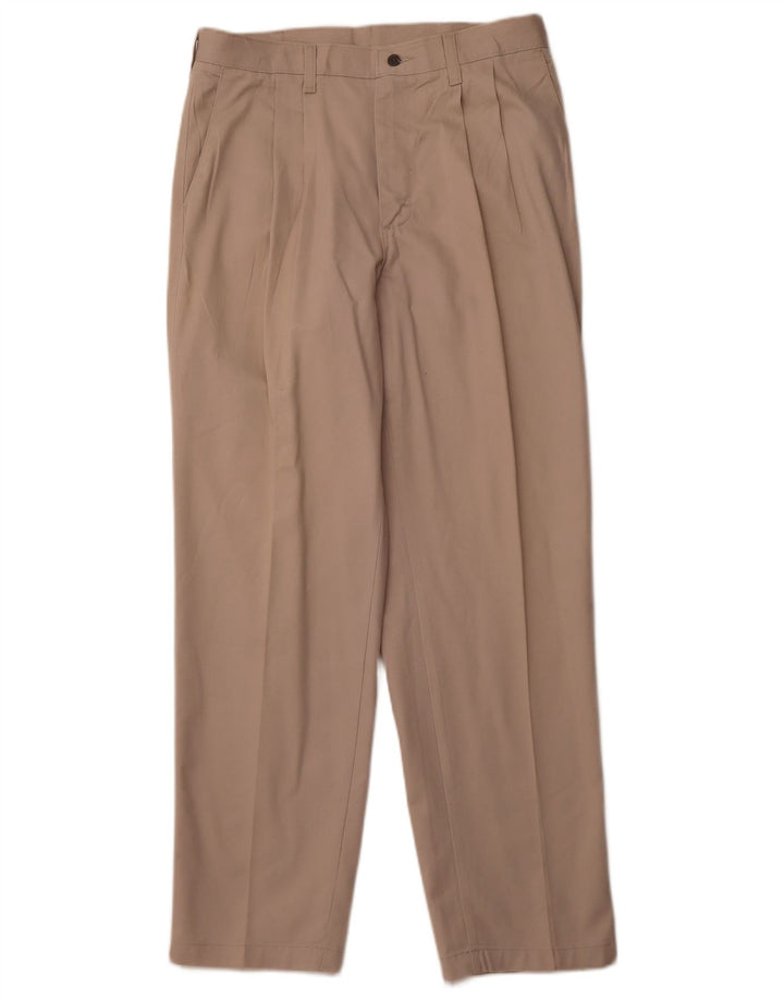 LEE Pantalones chinos con pinzas para hombre W34 L30 Algodón beige