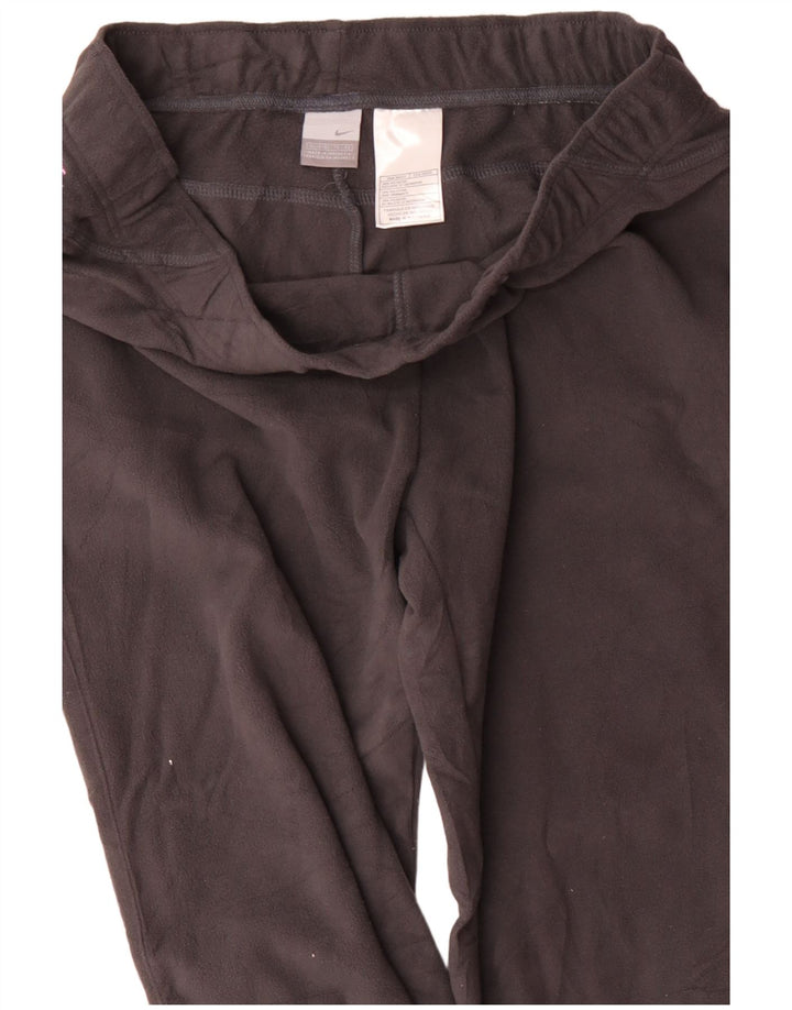 NIKE Pantalones de chándal de forro polar para mujer US 16/18 XL Gris Poliéster
