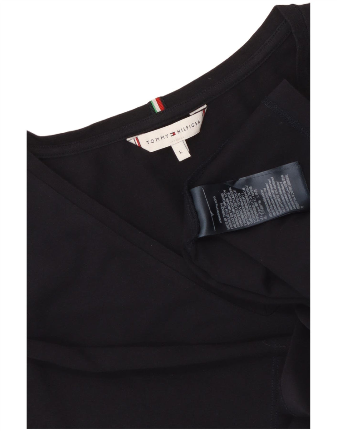 TOMMY HILFIGER Camiseta para mujer Top UK 44 Grande Azul marino Algodón