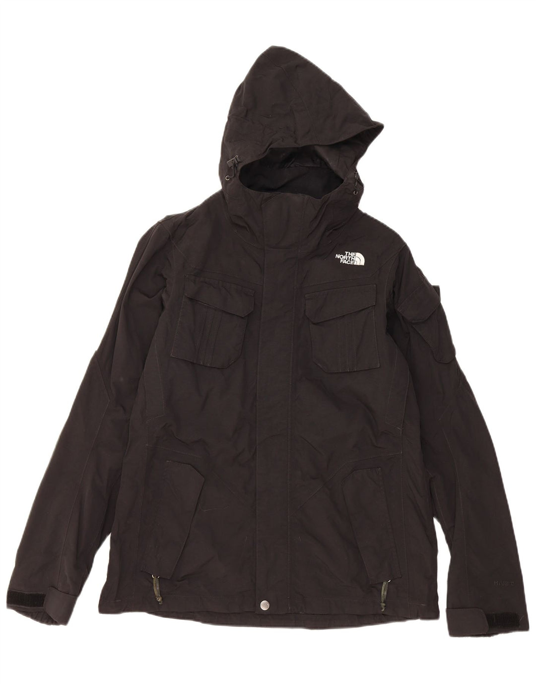 THE NORTH FACE Chaqueta cortavientos con capucha Hyvent para mujer UK 40 Medium Black