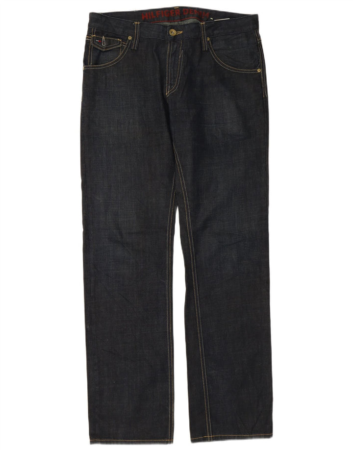TOMMY HILFIGER Vaqueros rectos para hombre W32 L34 Algodón azul marino