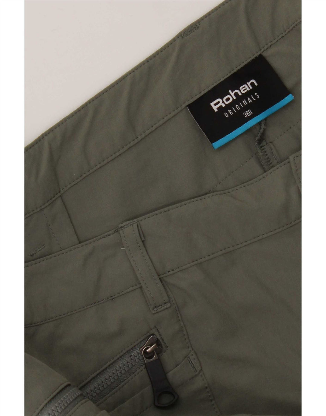 Rohan Hombre Pantalones Cargo De Senderismo W38 L30 Verde