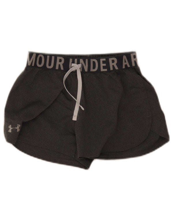 Under Armour Pantalones cortos deportivos Heat Gear Graphic para niñas 9-10 años Gris medio