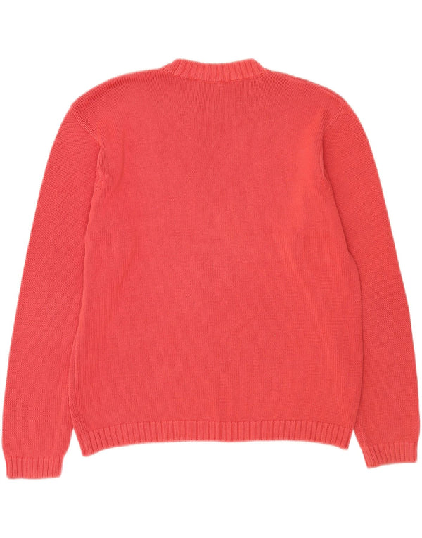 Marks & Spencer - Jersey de cuello redondo para mujer, talla 40, algodón rosa medio