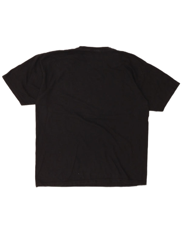 HARLEY Camiseta gráfica de corte regular para hombre Top XL Algodón negro