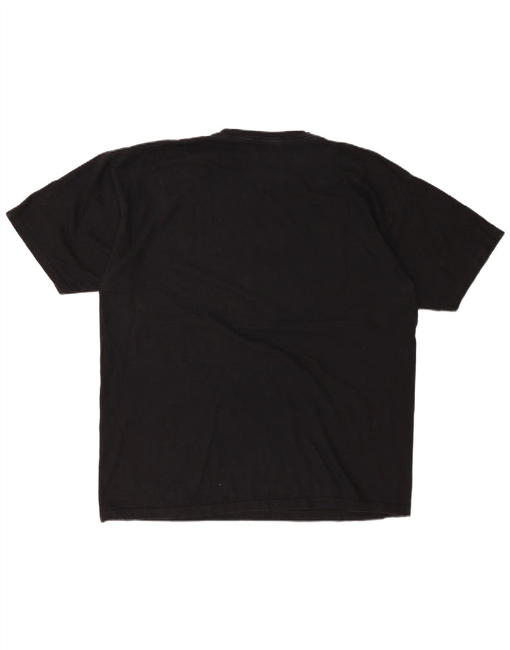 HARLEY Camiseta gráfica de corte regular para hombre Top XL Algodón negro