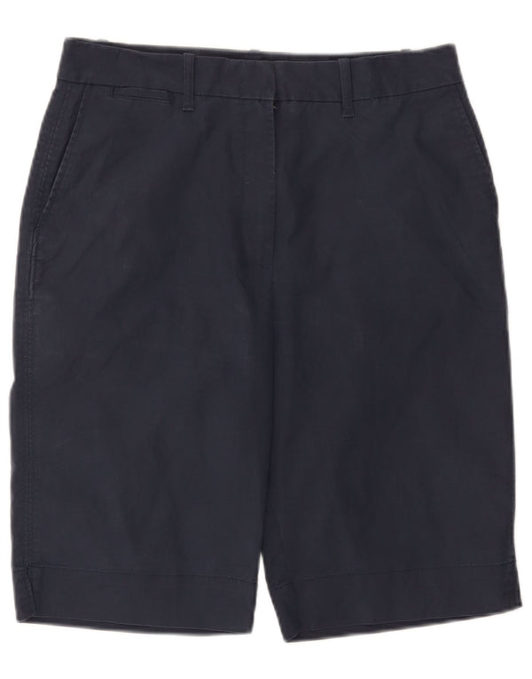 Marks & Spencer Pantalones cortos chinos para mujer UK 12 Medium W32 Azul marino Algodón
