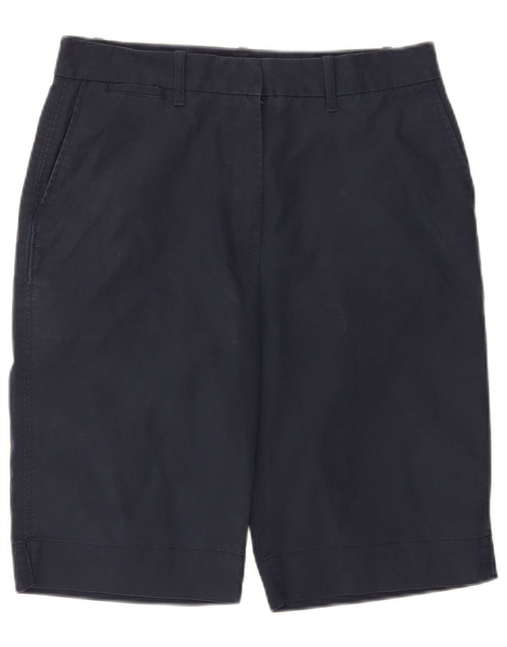 Marks & Spencer Pantalones cortos chinos para mujer UK 12 Medium W32 Azul marino Algodón