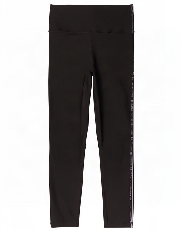 Under Armour Leggings gráficos Heat Gear para mujer UK 10 Small Poliéster negro