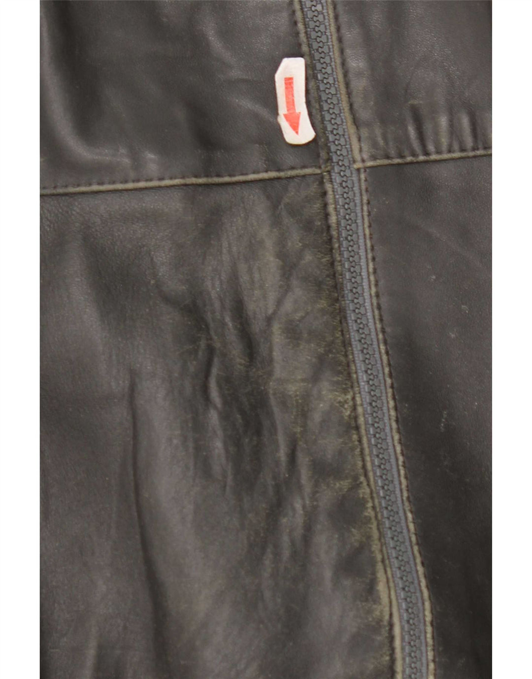 Vintage hombres chaqueta de cuero Reino Unido 40 gris grande