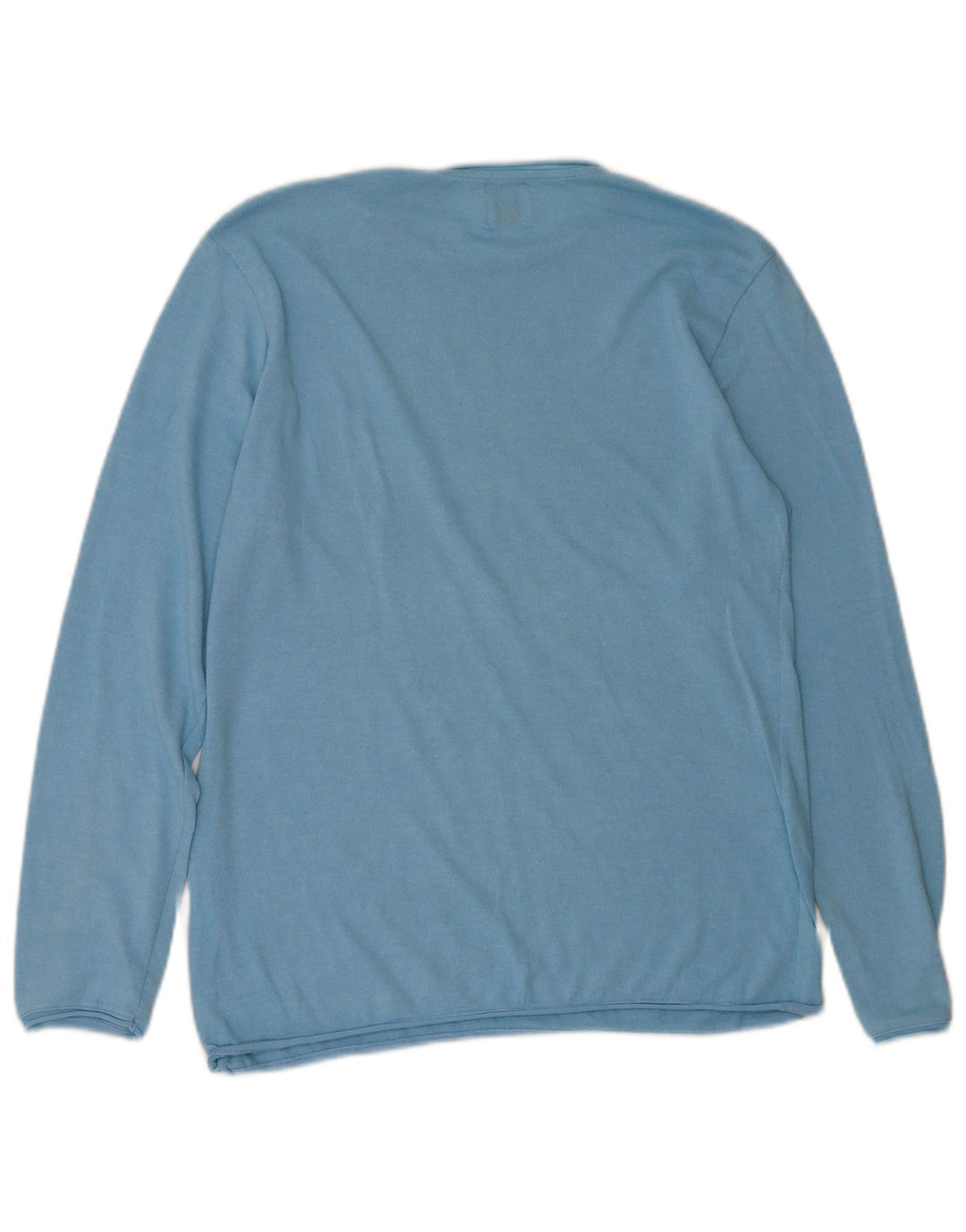 Zara Hombre Jersey De Cuello Redondo Jersey Grande Azul
