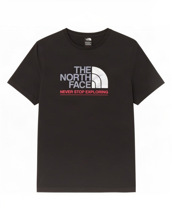 The North Face Camiseta gráfica para hombre Top Medium Black Cotton