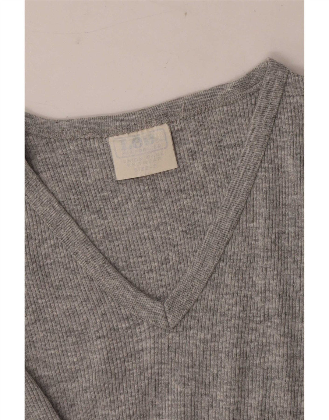 Lee Camiseta para Mujer Top UK 8 Small Gris Algodón