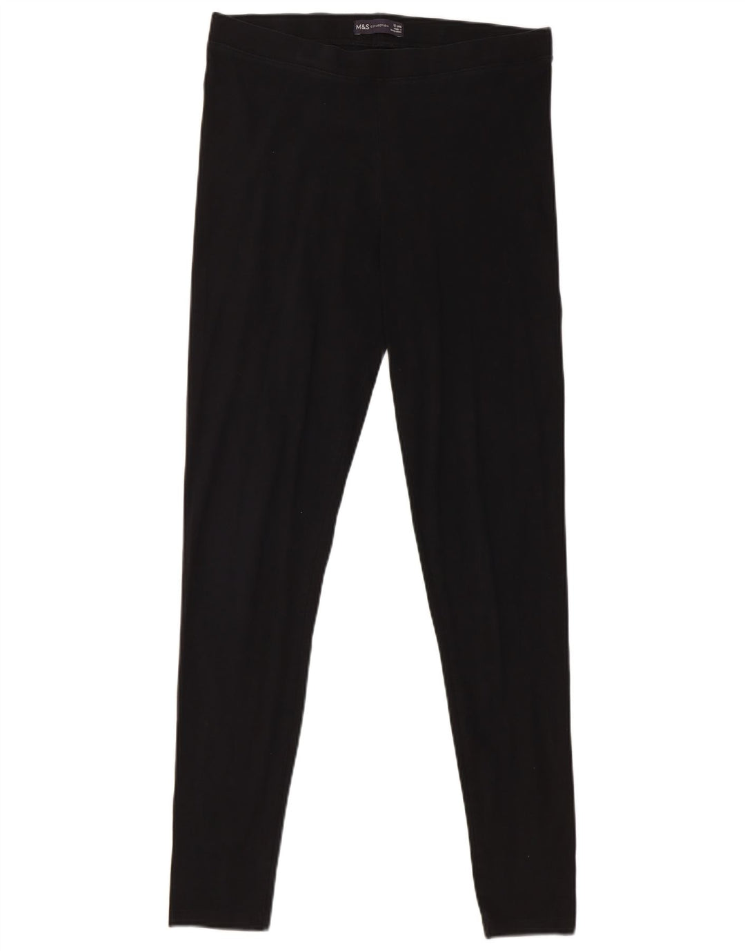 Marks & Spencer Leggings para mujer Reino Unido 12 Mediano Algodón negro