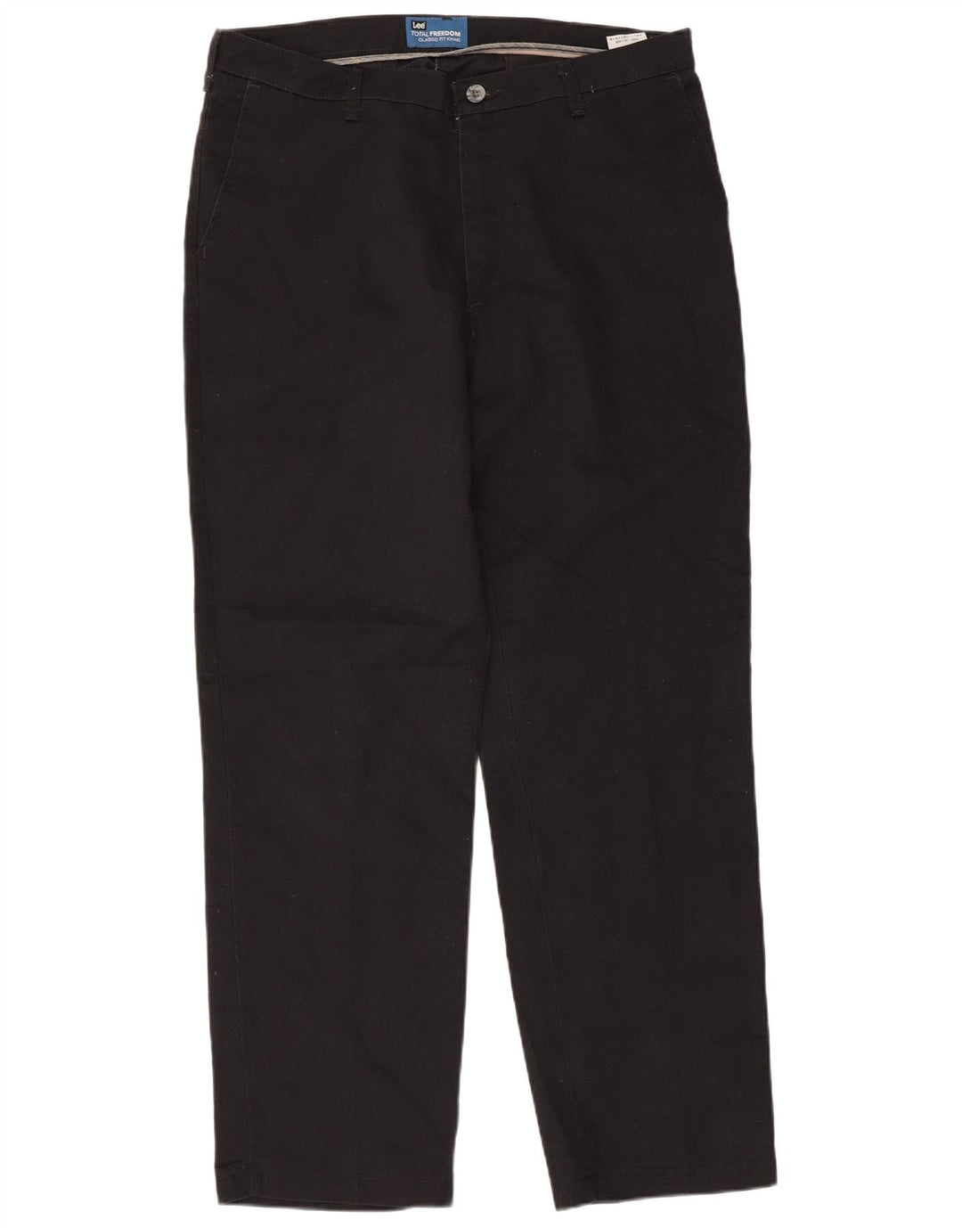 LEE Pantalón chino recto de corte clásico Total Freedom para hombre W36 L32 Negro