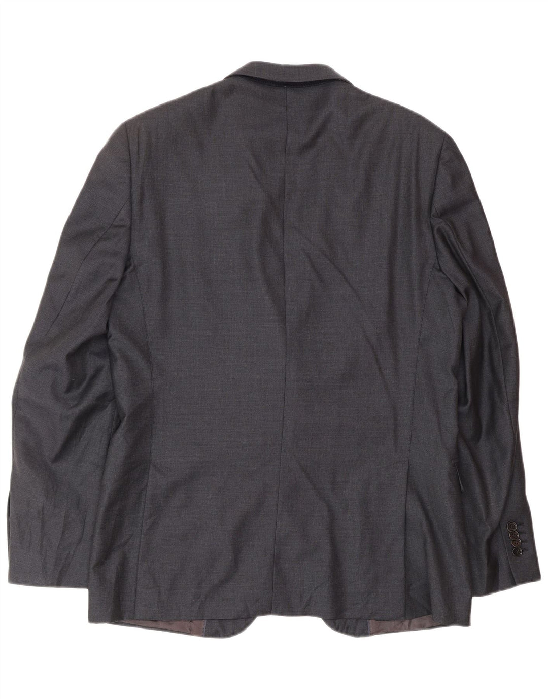 MASSIMO DUTTI Chaqueta tipo blazer de 2 botones para hombre EU 52 Large Lana azul marino