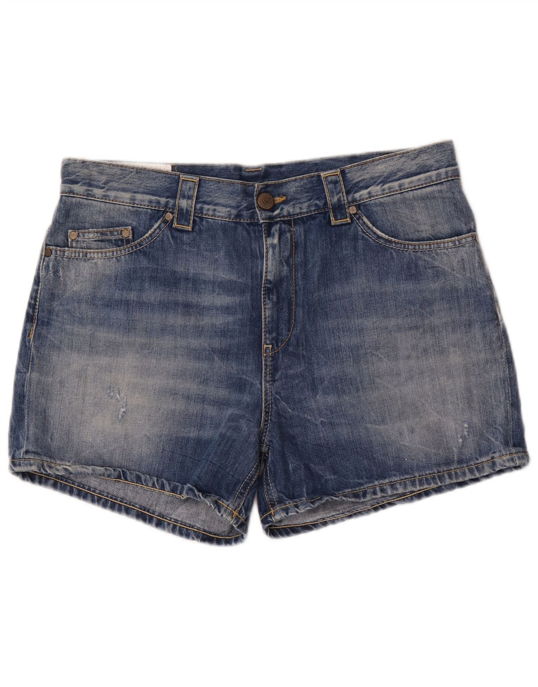 Shorts Vaqueros De Talle Alto Mujer Dondup W29 Algodón Azul Medio