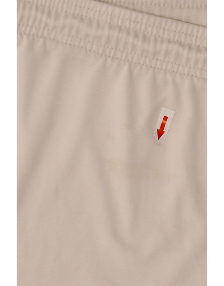 Nike - Pantalones cortos deportivos Dri Fit para hombre, poliéster blanco grande